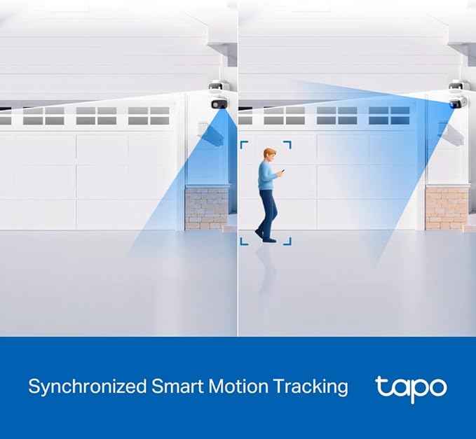 Tapo 2K Indoor/Outdoor Dual Lens Pan/Tilt Wired Security Camera - Image 6