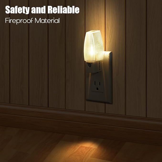 Emotionlite 8 Pack Plug in Night Light, Warm White LED Nightlight, Dusk to Dawn - Image 4