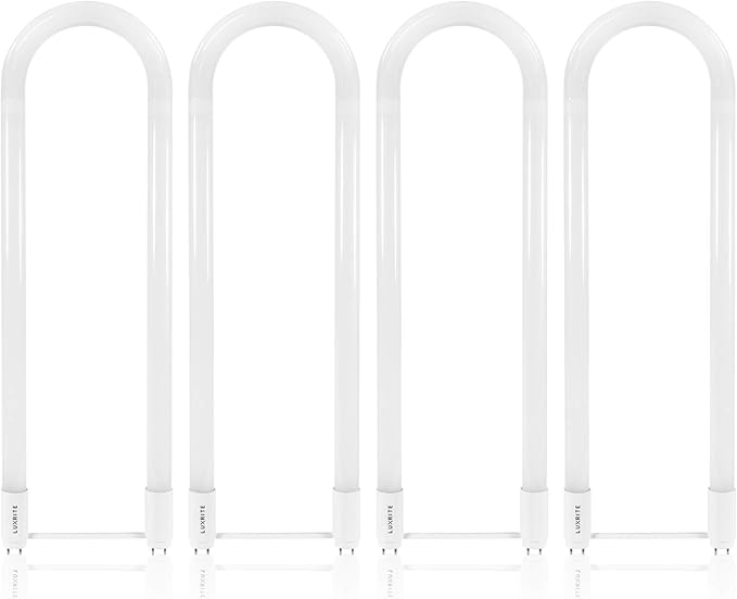 LUXRITE U Bend LED Tube Light, T8 T12, 3000K Soft White, 2000 Lumens, by LUXRITE