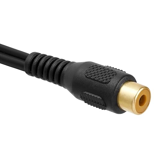 Cmple - 2 RCA Male to 1 RCA Female Stereo Audio Y-Cable, Plugs to Jack - Image 5