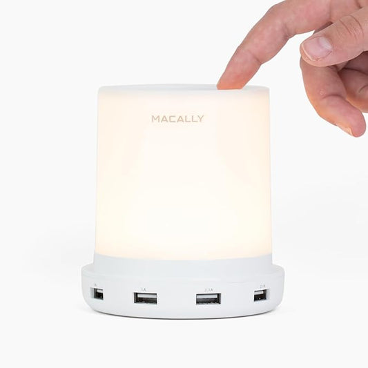 Macally Small Touch Lamps for Nightstand by Macally