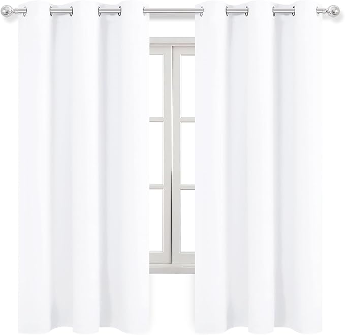 DWCN Pure White Blackout Curtains - Image 7