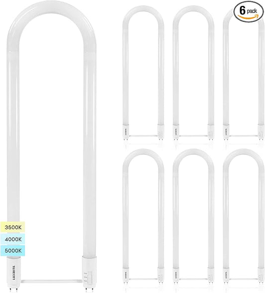 Luxrite U Bend LED Tube Light, T8 T12, 3 Colors 3500K | 4000K | 5000K, 2100 by LUXRITE