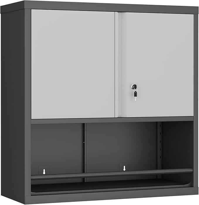 GREATMEET 31" H Metal Garage Storage Cabinets by GREATMEET