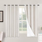 H.VERSAILTEX Linen Blackout Curtains 63 Inches Long 100% Absolutely Blackout by HVERSAILTEX