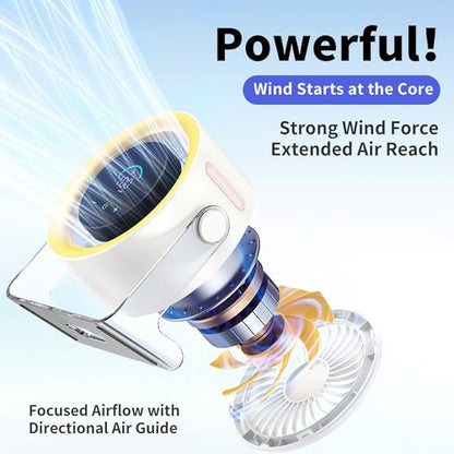 Coolhill USB Desk Fan for Bedroom: 100 Speeds Digital Display Quiet Table Fan - Image 3