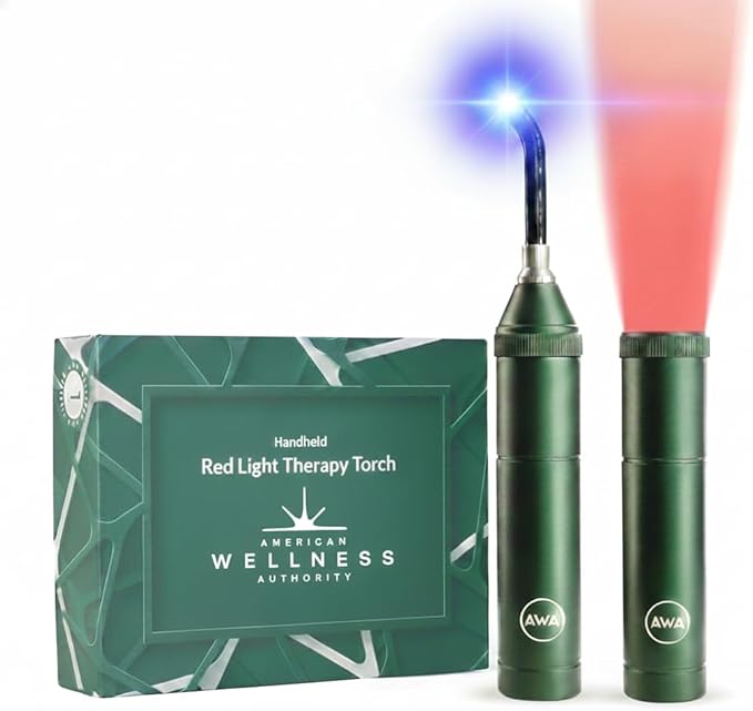 Red Light Therapy Wand for Face & Body, FSA Eligible Portable Handheld LED by AmericanWellnessAuthority