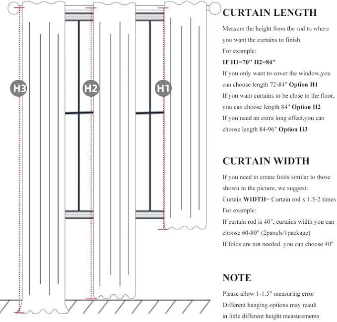 120 Inch Curtains High Ceiling Tall Curtains - Image 3