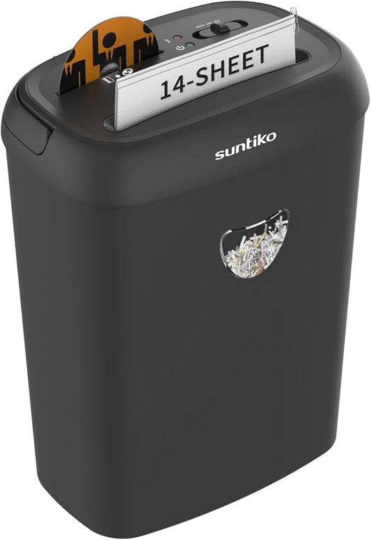 14 Sheet Cross Cut Paper Shredder by SuntikoShredderLaminator