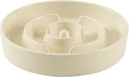 Ceramic 3.2 Cup Slow Feeder Dog Bowl by Havniva