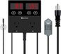 KETOTEK Digital Temperature and Humidity Controller Outlet, Reptile Thermostat by KETOTEK