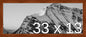 Frame It Easy 33 x 13 Russet Wood Frame by FrameItEasy