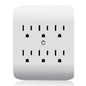 ELEGRP 6-Outlet Extender with Central Anchor, 3-Prong Grounded Wall Tab by ELEGRP%7CELEGROUP