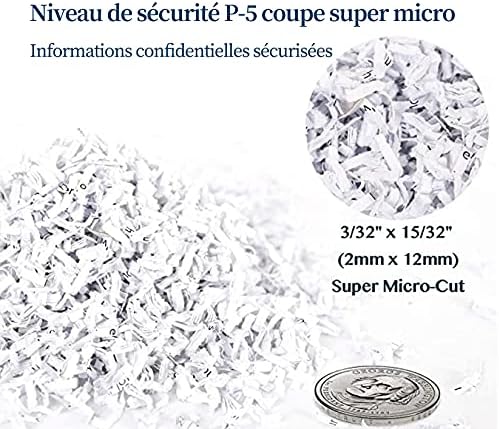 WOLVERINE 8-Sheet Super Micro Cut High Security Level P-5 Ultra Quiet - Image 5