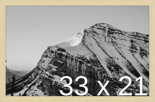 Frame It Easy 33 x 21 Wheat Wood Frame by FrameItEasy