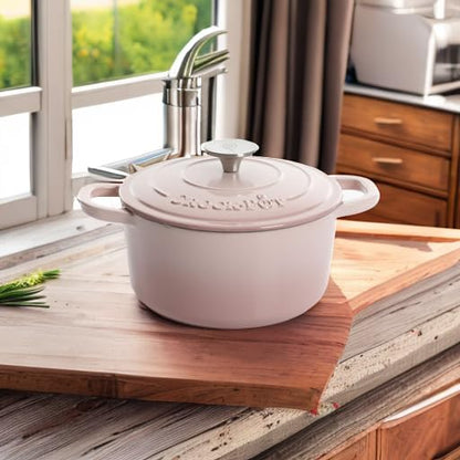 Crock-Pot Artisan Round Enameled Cast Iron Dutch Oven, Pistachio Green - Image 5