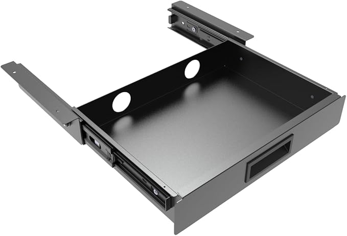 13 Inch Wide Under Desk Sliding Drawer- Pull Out Storage Organizer - Image 2