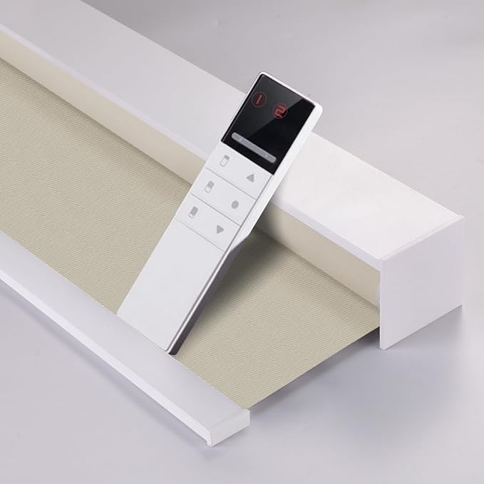 ZSHINE Motorized Blackout Window Blinds Customize Width Remote Control by ZSHINEHome
