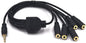 Kework 12 Inch 1/8” 3.5mm TRRS Splitter Audio Cable, 1 Male to 5 Female 3.5mm by Kework