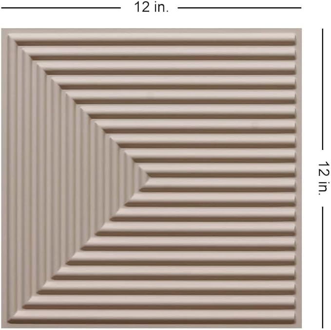 From Plain To Beautiful In Hours 9004 Depth Tier PVC 12 in x 12 in Peel and - Image 3