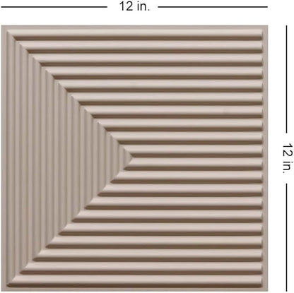 From Plain To Beautiful In Hours 9004 Depth Tier PVC 12 in x 12 in Peel and - Image 3