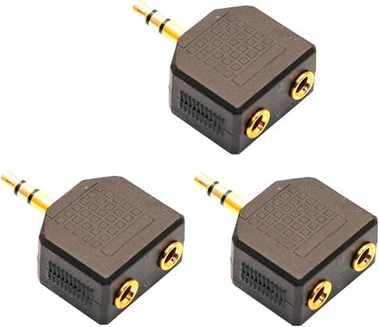 ZJKJHJY 3.5mm Audio Splitter Adapter, 1/8 inch Male to 2X Female Y-Connector by ZJKJHJY