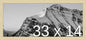 Frame It Easy 33 x 14 Wheat Wood Frame by FrameItEasy