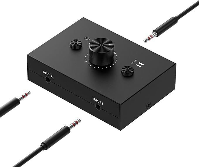 Y.D.F 3.5mm Stereo Audio Switch Audio Switcher Passive Speaker Headphone Manual - Image 2