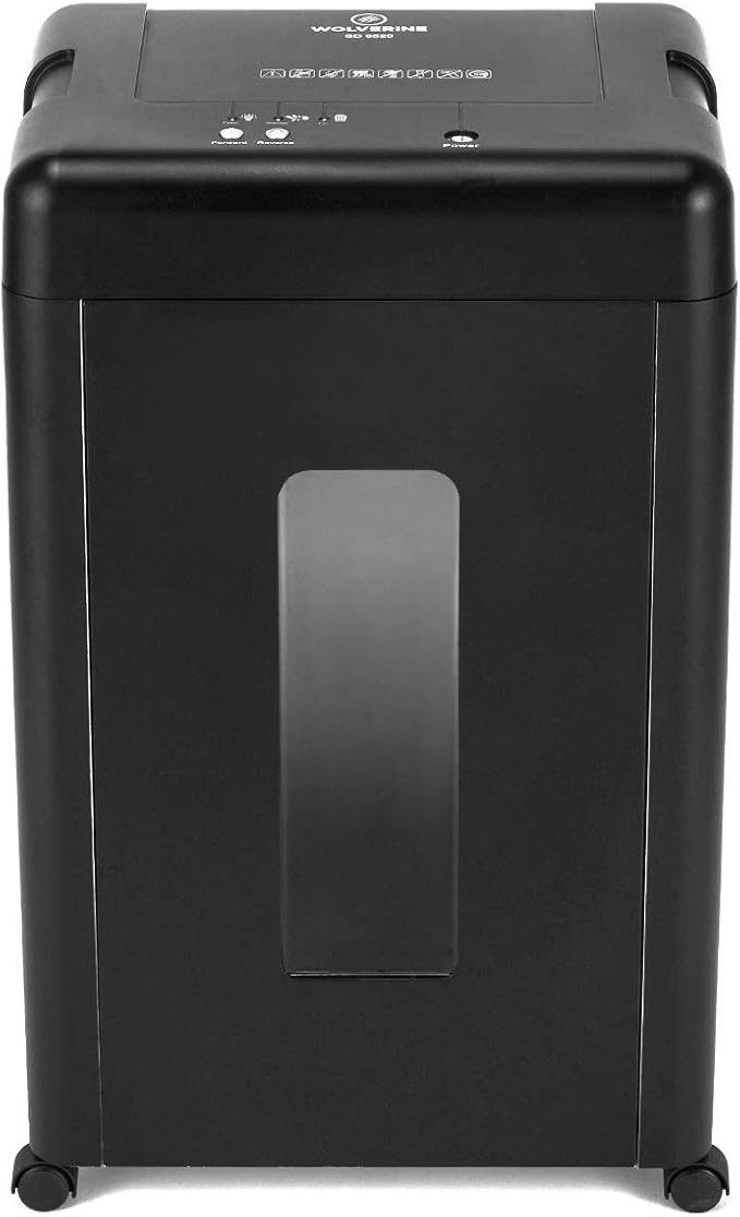 WOLVERINE 15-Sheet Super Micro Cut High Security Level P-5 Heavy Duty - Image 2