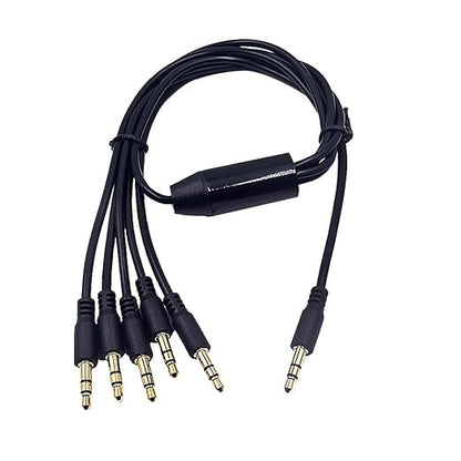 Kework 1.6ft 3.5mm Splitter Audio Cable, 1 Male to 5 Ways Male 1/8 Inch 3.5mm by Kework