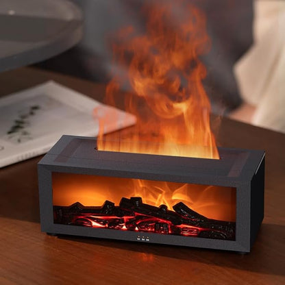 Essential Oil Diffuser, Fireplace Flame Oil Diffuser - Image 2