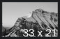 Frame It Easy 33 x 21 Black Wood Frame by FrameItEasy