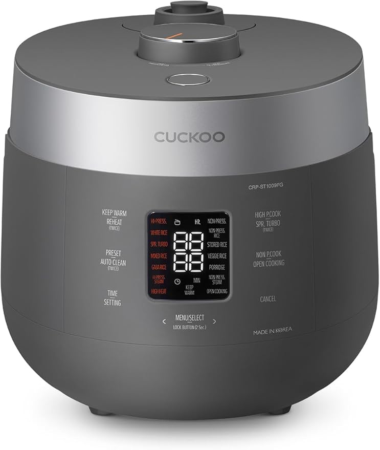 CUCKOO Twin Pressure Rice Cooker 10-Cup Uncooked / 20-Cup Cooked by CUCKOOElectronicsAmerica