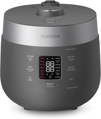 CUCKOO Twin Pressure Rice Cooker 10-Cup Uncooked / 20-Cup Cooked by CUCKOOElectronicsAmerica