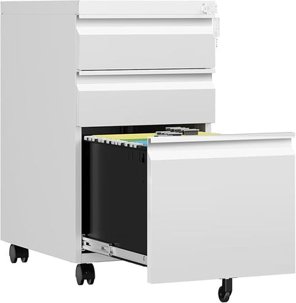 3 Drawer Mobile File Cabinet by AFAIF