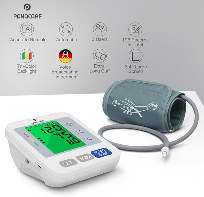 Panacare Blood Pressure Machine, Automatic Upper Arm Blood Pressure Monitor - Image 5
