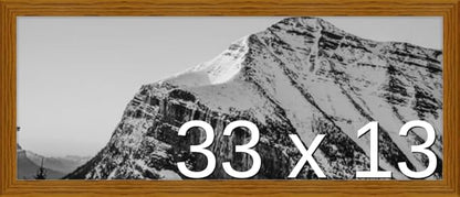 Frame It Easy 33 x 13 Hazel Wood Frame by FrameItEasy