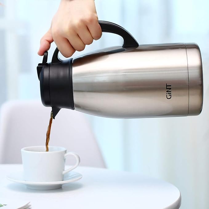 GiNT Stainless Steel Thermal Coffee Carafe, Double Walled Vacuum Water and - Image 5