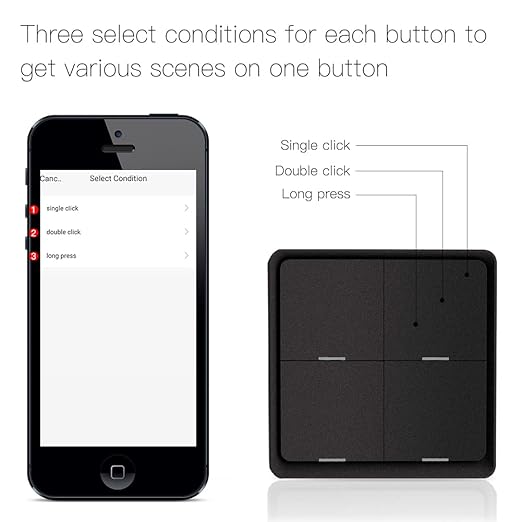 ZigBee Wireless Remote Control Smart Switch Wall Panel Transmitter, Requires - Image 4