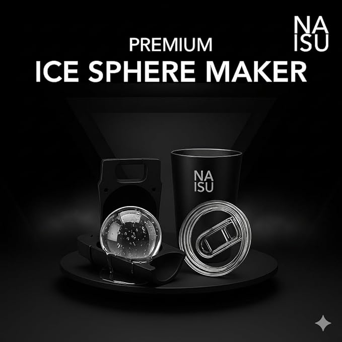 Large 2.56″ Clear Ice Ball Maker NAISU N1 Surgical grade 304 Stainless Steel - Image 3
