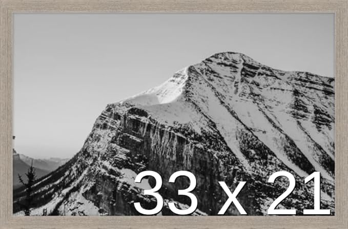 Frame It Easy 33 x 21 Rustic Gray Wood Frame by FrameItEasy