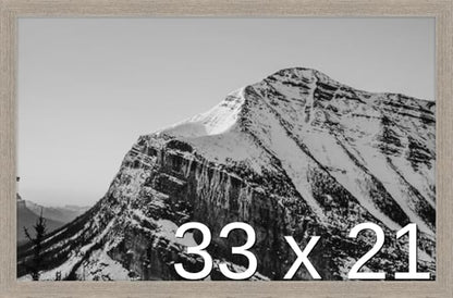 Frame It Easy 33 x 21 Rustic Gray Wood Frame by FrameItEasy