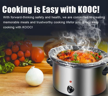 Slow Cooker Liners, 50 Cooking Bags Extra Large Disposable Pot Liner Plastic - Image 4