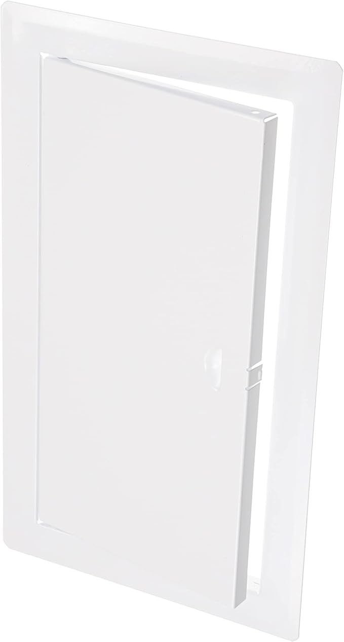 6" x 12" White Metal Access Panel. Service Shaft Door Panel. Plumbing, by Unknown