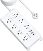 TROND Surge Protector Power Strip Flat Plug, 15ft Long Extension Cord, 7 by TRONDOfficial