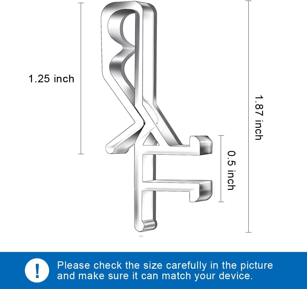 1-7/8inch Hidden Channel Valance Clips for The Valance with a Groove in The Back (36pcs)