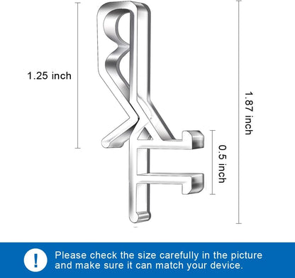 1-7/8inch Hidden Channel Valance Clips for The Valance with a Groove in The Back (36pcs)