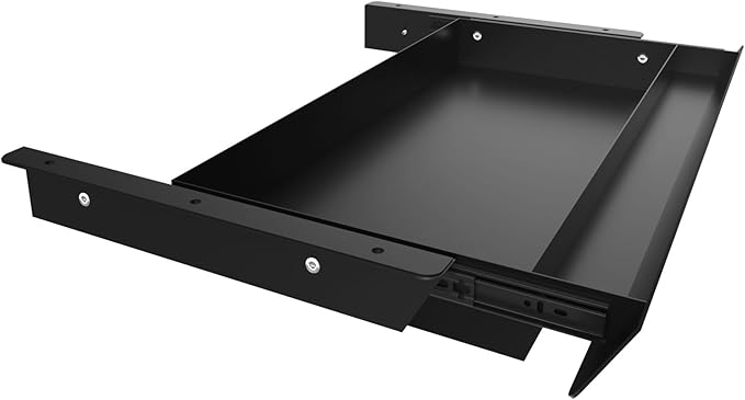 Large Under Desk Mounted Sliding Drawer by GAXOMO