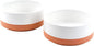 SPUNKYJUNKY Ceramic Dog and Cat Bowls 2 Pack, 6.1'' Dog and Cat Food Water by SPUNKYJUNKY