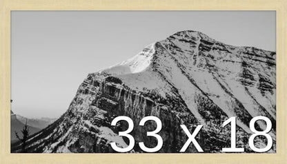 Frame It Easy 33 x 18 Wheat Wood Frame by FrameItEasy